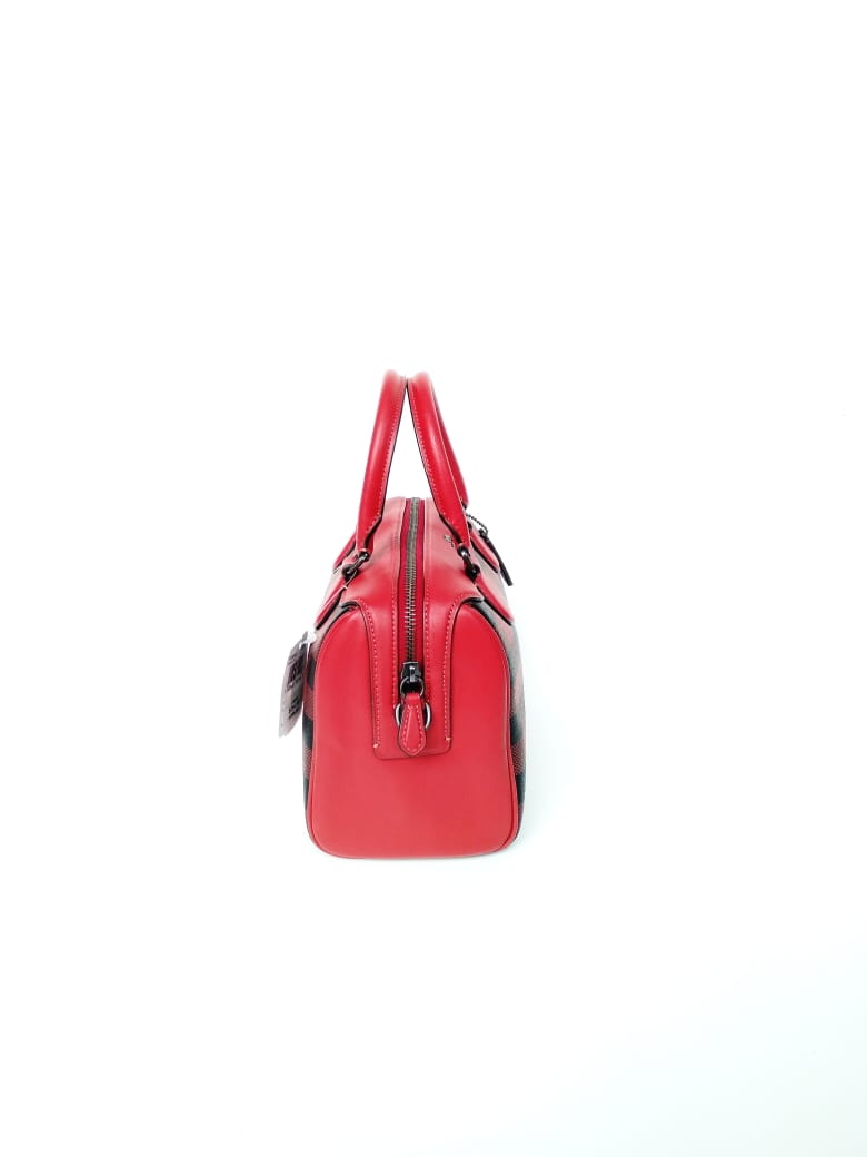 Coach F38948 Mini Bennett With Gingham Print Rubby Multi