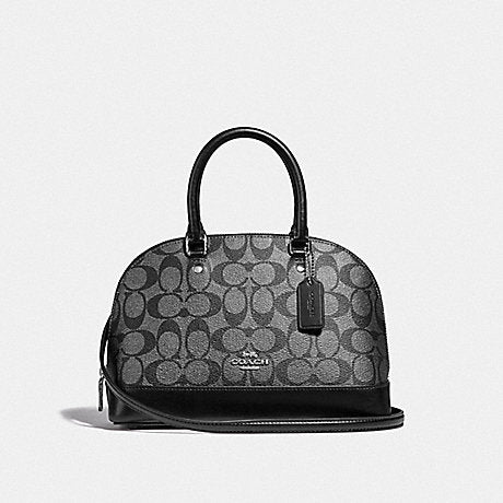 Coach F39556 Mini Sierra Satchel In Signature Gunmetal