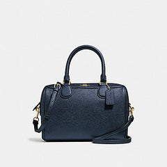 Coach F39706 Mini Bennett Satchel Metallic Denim