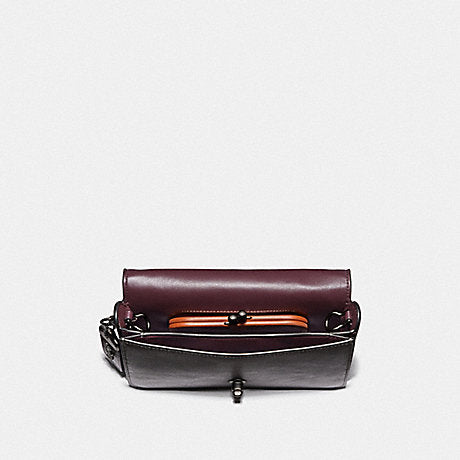 Coach F40649 Dinky Signature Metallic Graphite