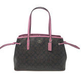 Coach F57842 Signature Drawstring Carryall Brown Azalea