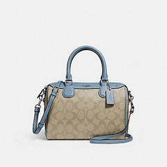 Coach F58313 Signature Mini Bennett In Light Khaki /pool
