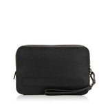 Coach F59117 Men Crossgrain Leather Pouchette Black