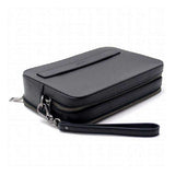 Coach F59117 Men Crossgrain Leather Pouchette Black