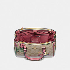 Coach  F73055 Mini Surrey In Sig Lily Light Khaki Pink Multi