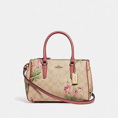 Coach  F73055 Mini Surrey In Sig Lily Light Khaki Pink Multi