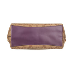 Coach F73220  Mini Emma Satchel Signature Canvas Khaki Tulip Multi