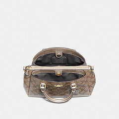 Coach  F73291 Mini Sage Carryall In Signature Canvas Gold/khaki/platinum