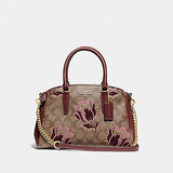 Coach F77850 Mini Sage Signature Khaki Pink Multi