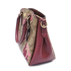 Coach F77850 Mini Sage Signature Khaki Pink Multi