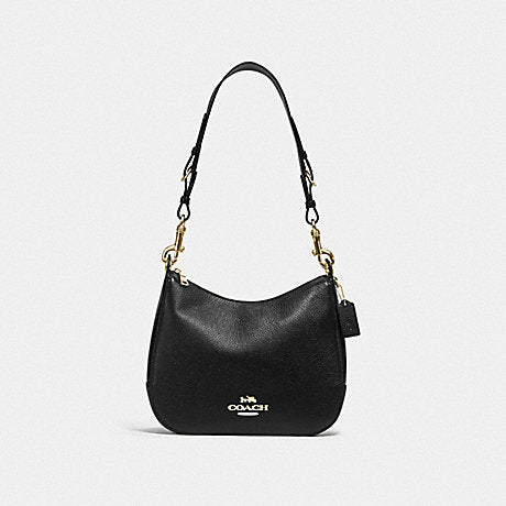 Coach F77980 Coach Leather Jes Hobo Signature Strap Black Balilene