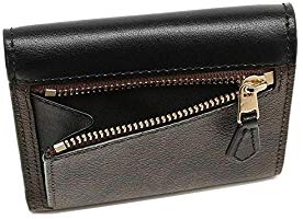 Coach F87589  Signature Pvc Small Wallet Brown Black