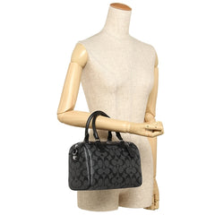 Coach 58312 Signature Mini Bennett Satchel Black Smoke