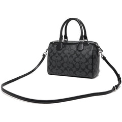 Coach 58312 Signature Mini Bennett Satchel Black Smoke