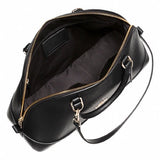 Coach F27590 Sierra Crossgrain Leather Black Ladies Satchel Bag