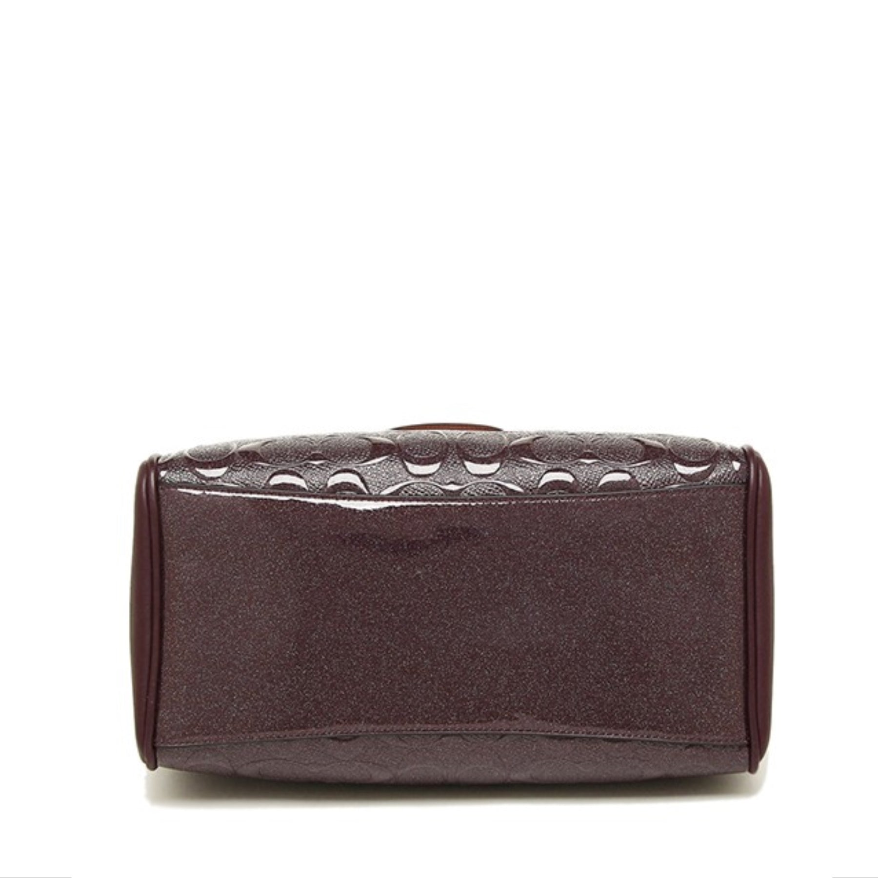 Coach 11920 Signature Debossed Patent Mini Bennett Oxblood