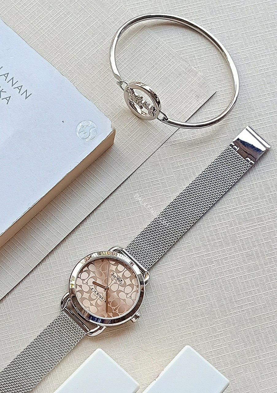Coach W1608 SS Lex Watch Gift Set