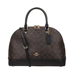 Coach F27584 Sierra Satchel Signature Brown Black