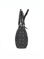 Coach f57830 Mini Kelsey Satchel Outine Signature Black Smoke