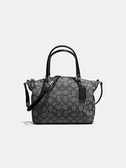 Coach f57830 Mini Kelsey Satchel Outine Signature Black Smoke