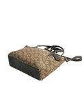 Coach f57830 Mini Kelsey Satchel Outine Signature Khaki Brown
