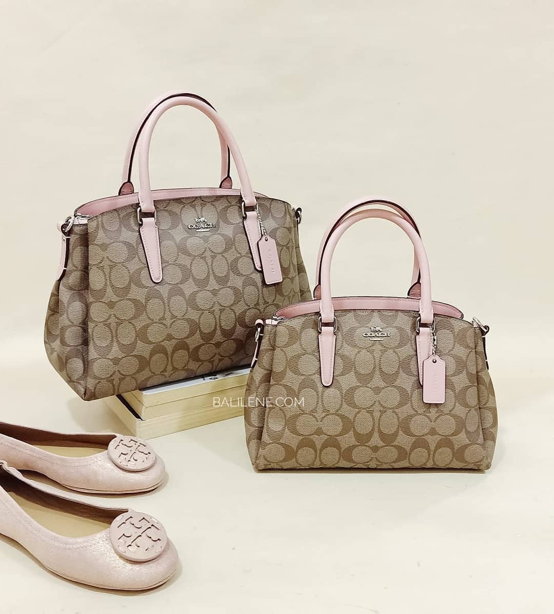 Coach F29683 Sage Carryall In Signature Canvas Khaki Petal