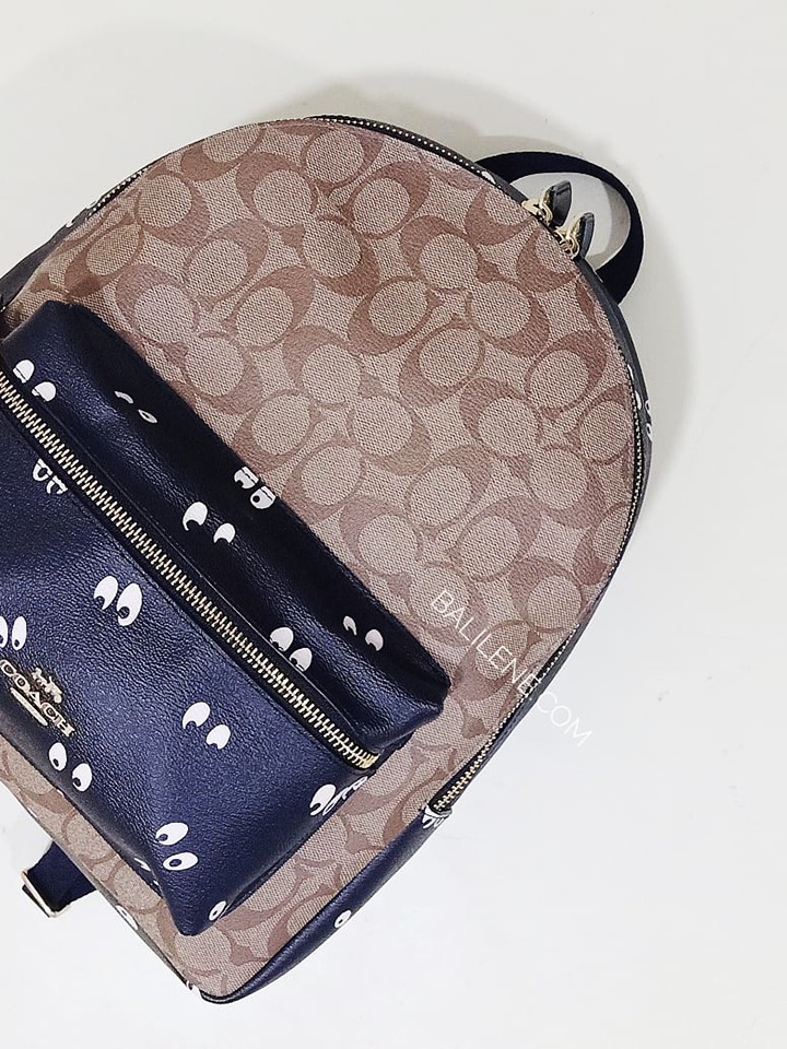 coach disney snow white backpack Disney X Coach F72816 Medium Charlie Backpack In Signature Canvas With – Balilene