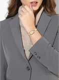 Dkny Ny2314 Crosswalk Rose Gold Plated Crossover Bangle Watch