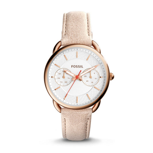 Fossil Es4007 Tailor Multifunction Light Brown Leather Watch
