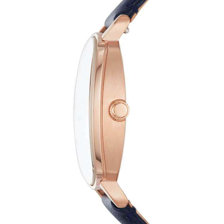 Fossil ES4197 Idealist Navy Leather Watch