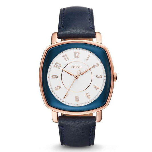 Fossil ES4197 Idealist Navy Leather Watch