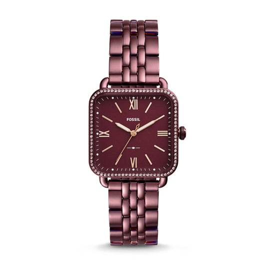 Fossil Es4311 Micah Three Hand Wine Watch