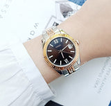Fossil Es4821 Scarlette Mini Three-Hand Two-Tone Stainless Steel Watch