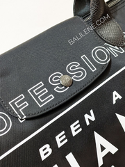 EU x Longchamp Shoulder Bag Black