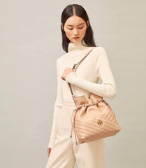 Tory Burch 64432 Kira Chevron Bucket Devond Sand