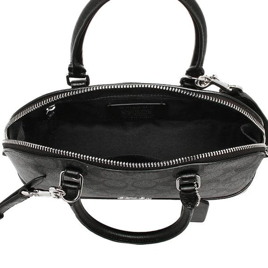 Coach F34290 Mini Sierra Satchel In Signature Brown Dark Turqoise