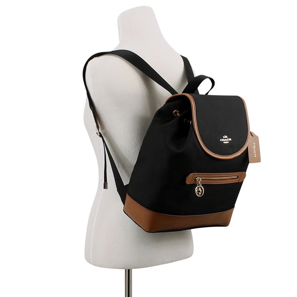 Coach f37240 Sawyer Backpack In Canvas Black