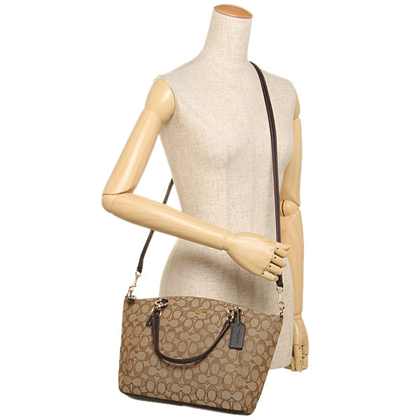Coach f27582 canvas Small Kelsey Khaki Brown