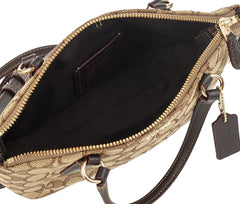 Coach f27582 canvas Small Kelsey Khaki Brown