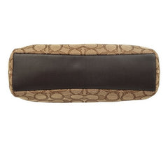 Coach f27582 canvas Small Kelsey Khaki Brown