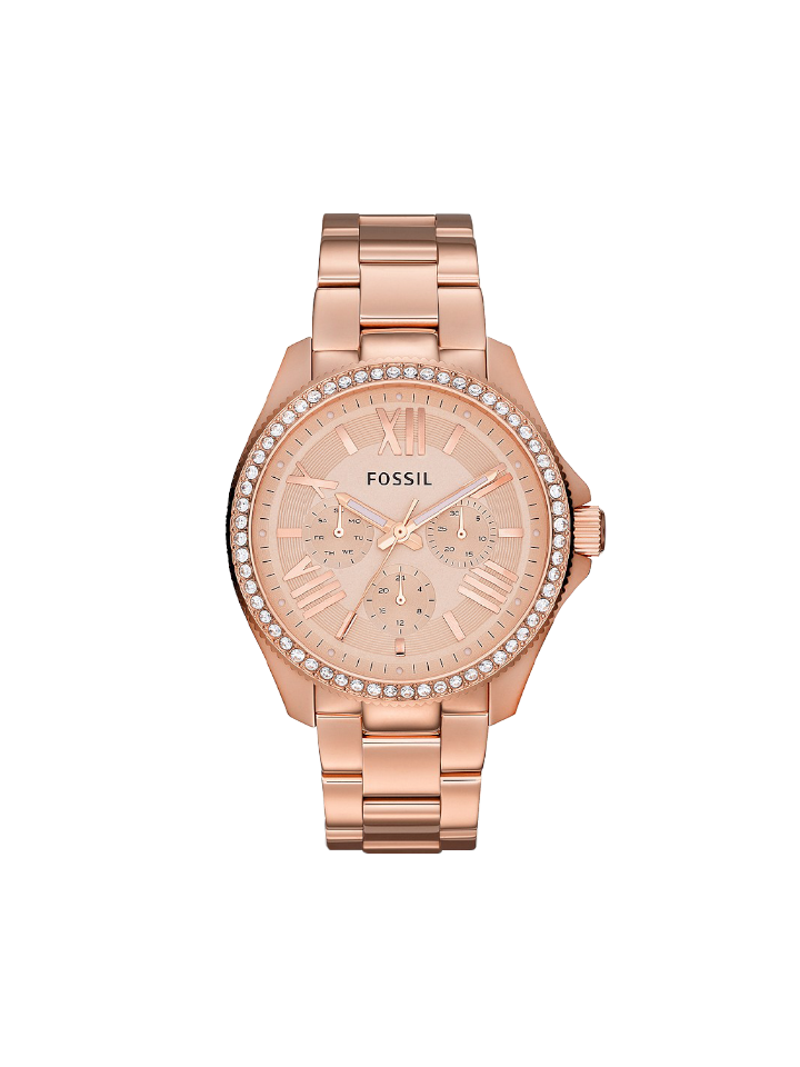 Fossil AM4483 Cecile Multifunction Rose Gold Glitz Stainless Steel