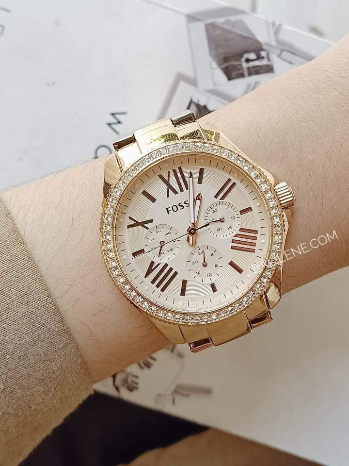 Rose Gold Fossil Am4483 Women's Watch Cecile Rose Gold Fossil