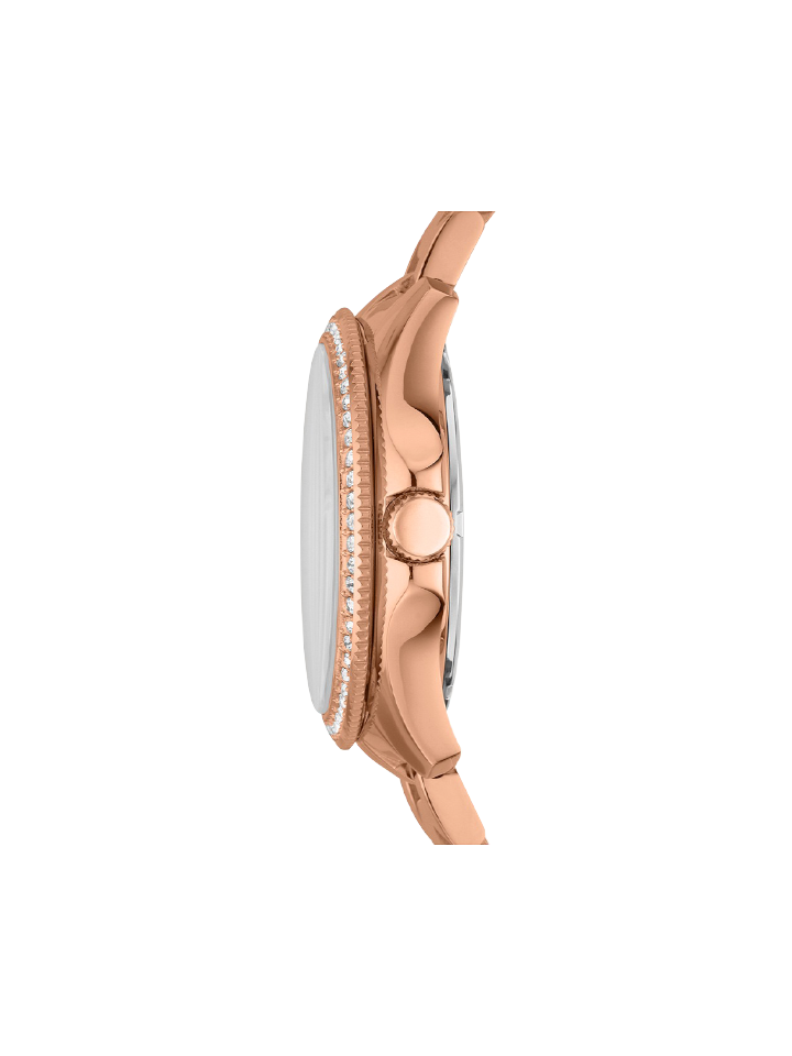 Fossil AM4483 Cecile Multifunction Rose Gold Glitz Stainless Steel