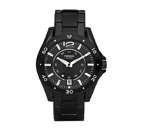Fossil Am4302 Black Ion Plated Stainless Steel Watch