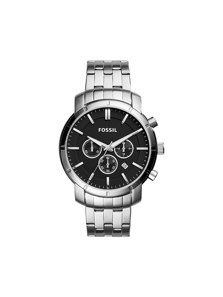 Fossil watch 2025 stainless steel black
