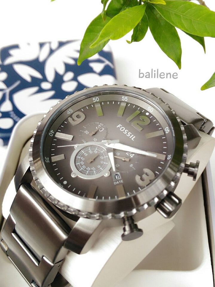 Fossil BQ1651 Gage Chronograph Smokey Grey Stainless Steel Watch
