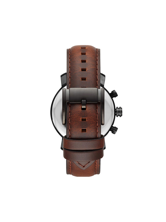 Fossil Rhett Chronograph Brown Leather Watch Jewelry