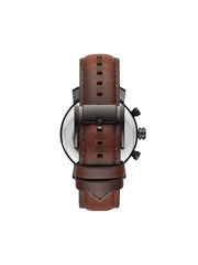 Fossil Rhett Chronograph Brown Leather Watch Jewelry