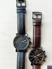 Fossil Rhett Chronograph Brown Leather Watch Jewelry