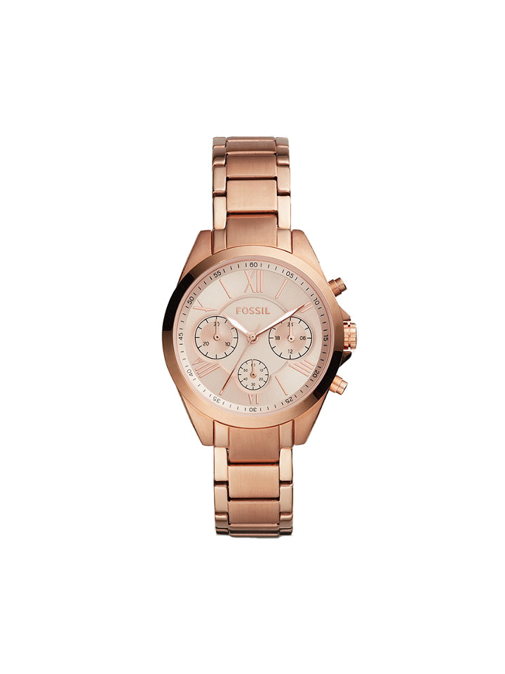 Fossil BQ3036 Modern Courier Midsize Chronograph Rose Gold-tone Watch